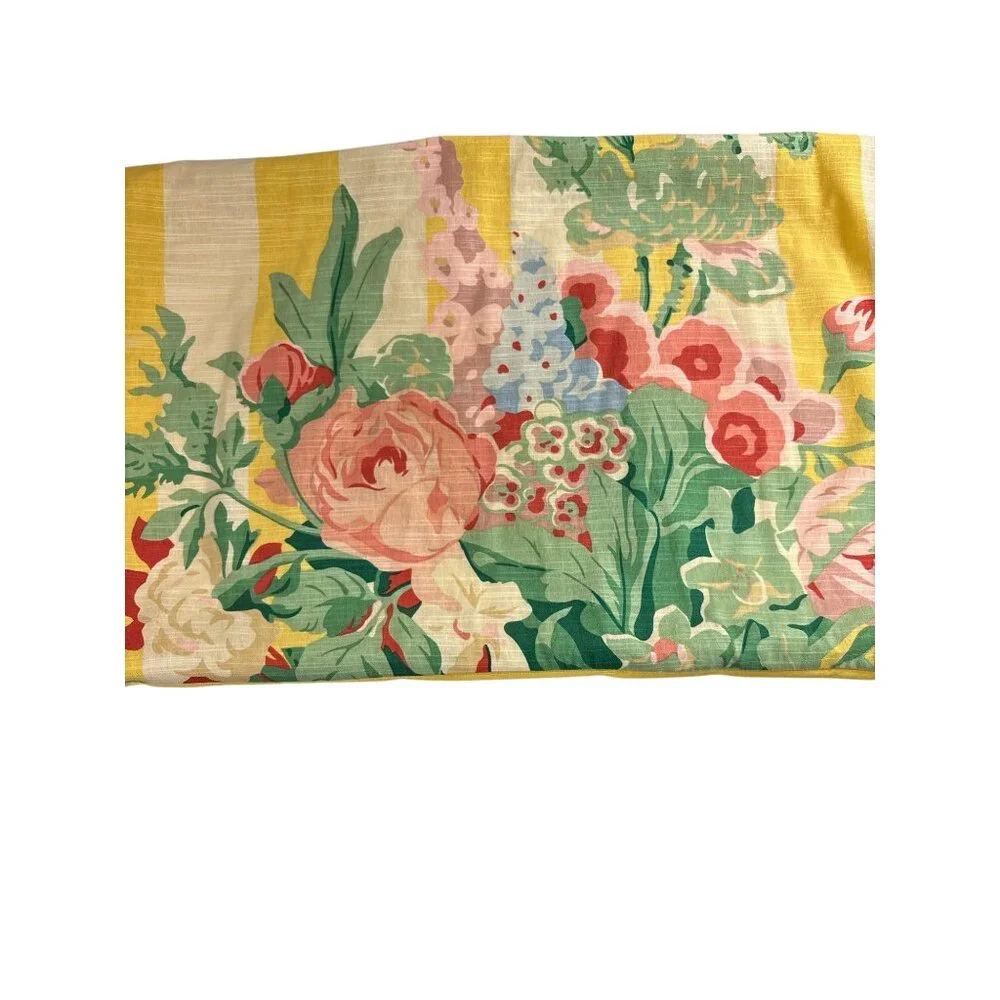 Floral Linen & Cotton Pillow Covers With Tassels Set Of 3